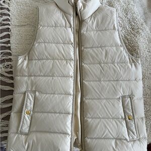J. Crew Cream Puffer Vest